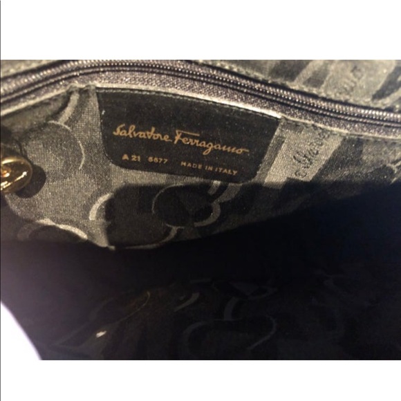 Ferragamo Brown Leather Shoulder Bag Crossbody - Picture 5 of 8